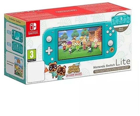 Switch Lite Console, 32GB Timmy & Tommy Aloha Turquoise, (No DLC